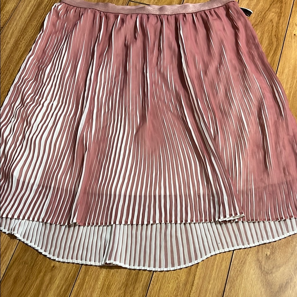 Elegant Pink Pleated Skirt